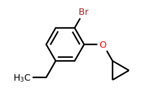 CAS 1243374-21-1 | 1-Bromo-2-cyclopropoxy-4-ethylbenzene