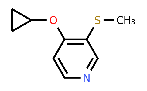 CAS 1243374-26-6 | 4-Cyclopropoxy-3-(methylsulfanyl)pyridine