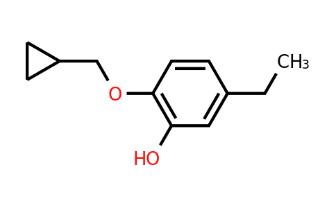 CAS 1243374-46-0 | 2-(Cyclopropylmethoxy)-5-ethylphenol