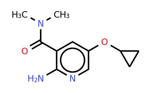 CAS 1243374-51-7 | 2-Amino-5-cyclopropoxy-N,n-dimethylnicotinamide