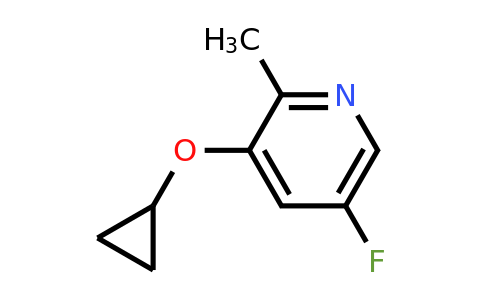 CAS 1243374-53-9 | 3-Cyclopropoxy-5-fluoro-2-methylpyridine