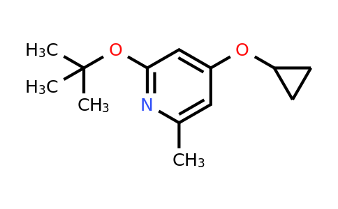 CAS 1243374-61-9 | 2-Tert-butoxy-4-cyclopropoxy-6-methylpyridine