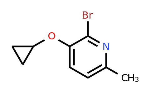 CAS 1243374-64-2 | 2-Bromo-3-cyclopropoxy-6-methylpyridine