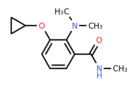 CAS 1243374-85-7 | 3-Cyclopropoxy-2-(dimethylamino)-N-methylbenzamide