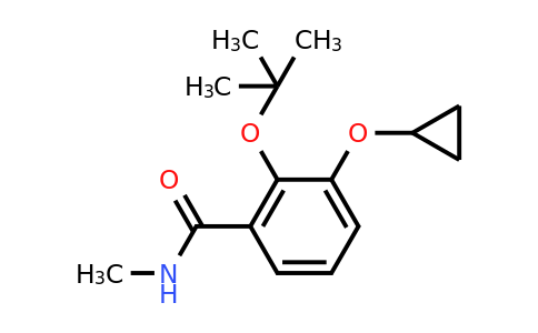 CAS 1243374-89-1 | 2-Tert-butoxy-3-cyclopropoxy-N-methylbenzamide