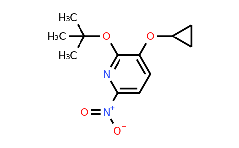CAS 1243374-93-7 | 2-Tert-butoxy-3-cyclopropoxy-6-nitropyridine