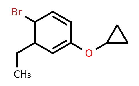 CAS 1243375-00-9 | 5-Bromo-2-cyclopropoxy-6-ethylcyclohexa-1,3-diene