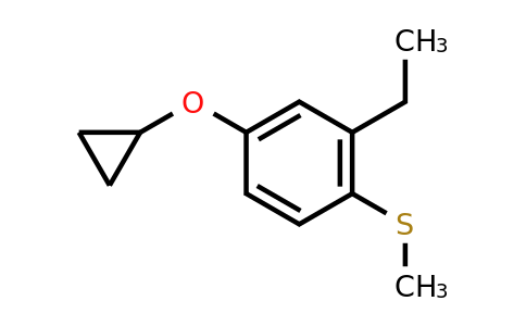 CAS 1243375-08-7 | (4-Cyclopropoxy-2-ethylphenyl)(methyl)sulfane