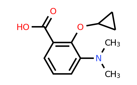 CAS 1243375-11-2 | 2-Cyclopropoxy-3-(dimethylamino)benzoic acid