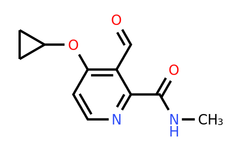 CAS 1243375-14-5 | 4-Cyclopropoxy-3-formyl-N-methylpicolinamide