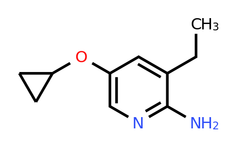 CAS 1243375-15-6 | 5-Cyclopropoxy-3-ethylpyridin-2-amine