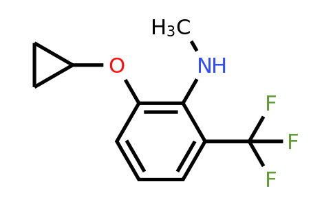 CAS 1243375-22-5 | 2-Cyclopropoxy-N-methyl-6-(trifluoromethyl)aniline