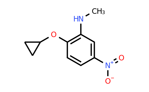 CAS 1243375-23-6 | 2-Cyclopropoxy-N-methyl-5-nitroaniline
