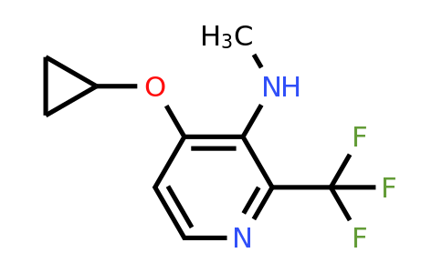 CAS 1243375-27-0 | 4-Cyclopropoxy-N-methyl-2-(trifluoromethyl)pyridin-3-amine