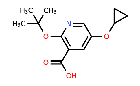 CAS 1243375-29-2 | 2-Tert-butoxy-5-cyclopropoxynicotinic acid