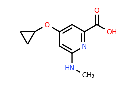 CAS 1243375-37-2 | 4-Cyclopropoxy-6-(methylamino)picolinic acid
