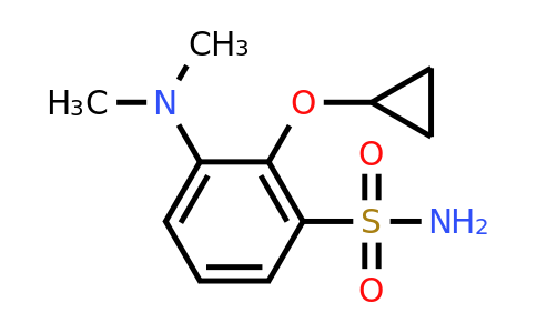 CAS 1243375-41-8 | 2-Cyclopropoxy-3-(dimethylamino)benzenesulfonamide