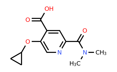 CAS 1243375-50-9 | 5-Cyclopropoxy-2-(dimethylcarbamoyl)isonicotinic acid