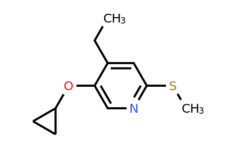 CAS 1243375-56-5 | 5-Cyclopropoxy-4-ethyl-2-(methylsulfanyl)pyridine