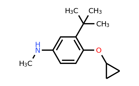 CAS 1243375-59-8 | 3-Tert-butyl-4-cyclopropoxy-N-methylaniline