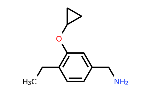 CAS 1243375-61-2 | (3-Cyclopropoxy-4-ethylphenyl)methanamine