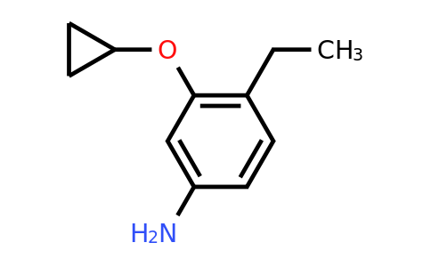 CAS 1243375-67-8 | 3-Cyclopropoxy-4-ethylaniline