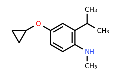 CAS 1243375-70-3 | 4-Cyclopropoxy-2-isopropyl-N-methylaniline