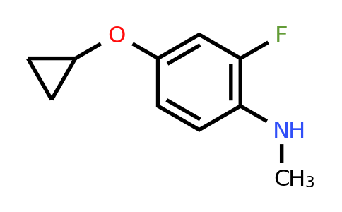 CAS 1243375-76-9 | 4-Cyclopropoxy-2-fluoro-N-methylaniline