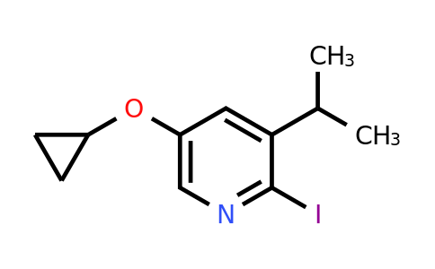 CAS 1243375-82-7 | 5-Cyclopropoxy-2-iodo-3-(propan-2-YL)pyridine
