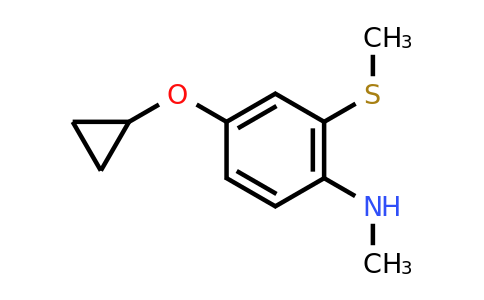 CAS 1243375-86-1 | 4-Cyclopropoxy-N-methyl-2-(methylsulfanyl)aniline