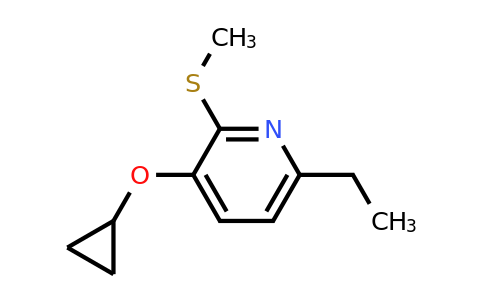 CAS 1243375-87-2 | 3-Cyclopropoxy-6-ethyl-2-(methylsulfanyl)pyridine