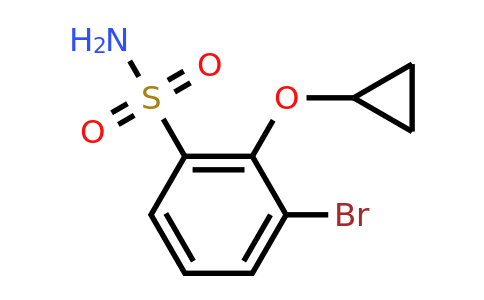 CAS 1243375-89-4 | 3-Bromo-2-cyclopropoxybenzenesulfonamide