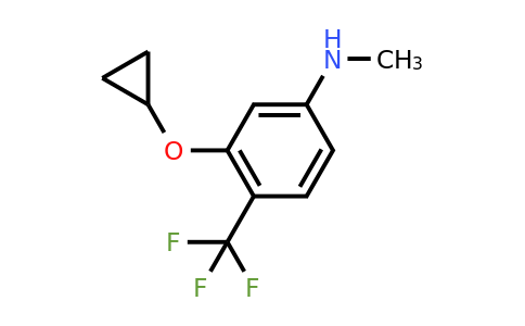 CAS 1243375-90-7 | 3-Cyclopropoxy-N-methyl-4-(trifluoromethyl)aniline