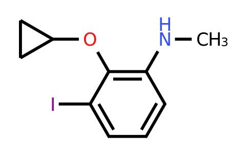 CAS 1243375-94-1 | 2-Cyclopropoxy-3-iodo-N-methylaniline