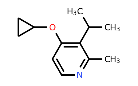 CAS 1243375-97-4 | 4-Cyclopropoxy-2-methyl-3-(propan-2-YL)pyridine