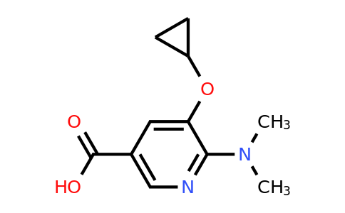 CAS 1243376-00-2 | 5-Cyclopropoxy-6-(dimethylamino)nicotinic acid
