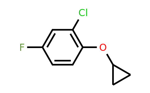 CAS 1243376-04-6 | 2-Chloro-1-cyclopropoxy-4-fluorobenzene