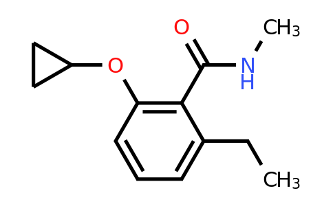 CAS 1243376-08-0 | 2-Cyclopropoxy-6-ethyl-N-methylbenzamide