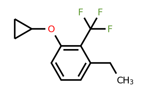 CAS 1243376-13-7 | 1-Cyclopropoxy-3-ethyl-2-(trifluoromethyl)benzene