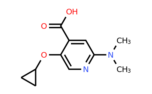 CAS 1243376-15-9 | 5-Cyclopropoxy-2-(dimethylamino)isonicotinic acid