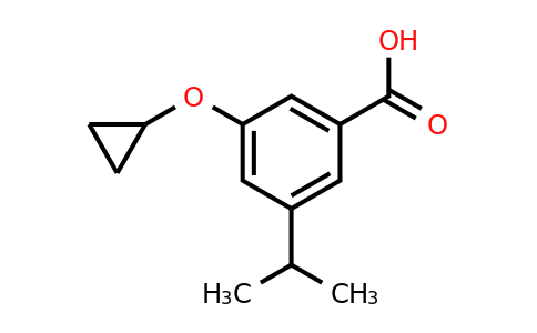 CAS 1243376-16-0 | 3-Cyclopropoxy-5-isopropylbenzoic acid