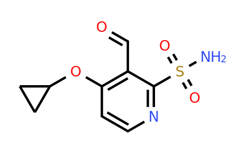 CAS 1243376-18-2 | 4-Cyclopropoxy-3-formylpyridine-2-sulfonamide