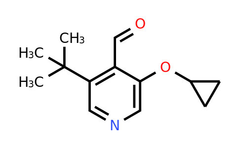 CAS 1243376-22-8 | 3-Tert-butyl-5-cyclopropoxyisonicotinaldehyde