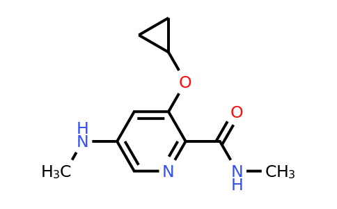CAS 1243376-23-9 | 3-Cyclopropoxy-N-methyl-5-(methylamino)picolinamide