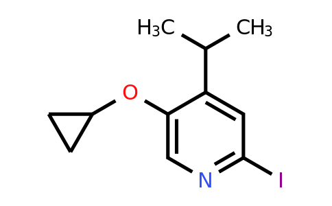 CAS 1243376-24-0 | 5-Cyclopropoxy-2-iodo-4-(propan-2-YL)pyridine