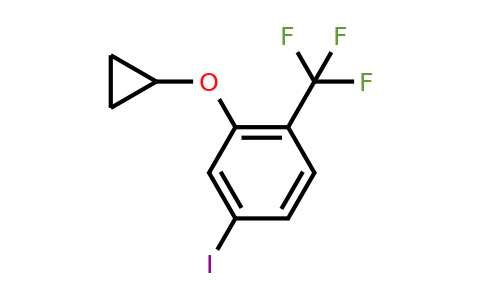 CAS 1243376-25-1 | 2-Cyclopropoxy-4-iodo-1-(trifluoromethyl)benzene