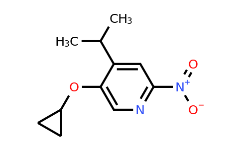 CAS 1243376-29-5 | 5-Cyclopropoxy-4-isopropyl-2-nitropyridine