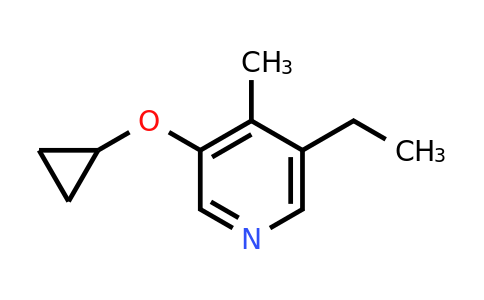 CAS 1243376-30-8 | 3-Cyclopropoxy-5-ethyl-4-methylpyridine
