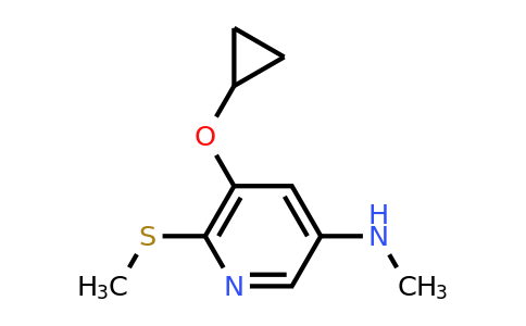 CAS 1243376-31-9 | 5-Cyclopropoxy-N-methyl-6-(methylsulfanyl)pyridin-3-amine