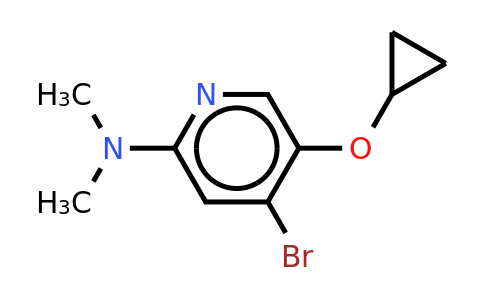 CAS 1243376-32-0 | 4-Bromo-5-cyclopropoxy-N,n-dimethylpyridin-2-amine